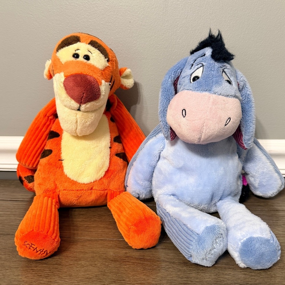 Disney Scentsy Buddy Tigger Eeyore Plush Winnie the Pooh Stuffed Animal Lot 12"